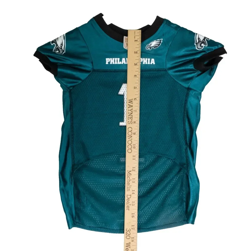 Pets First NFLPA Jalen Hurts Green Jersey for Dogs & Cats Size Large